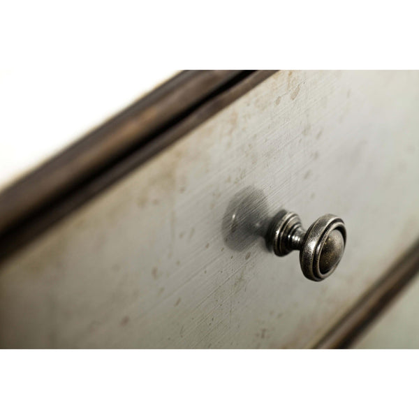 Home Fashion Arabella Mirrored Three Drawer Nightstand