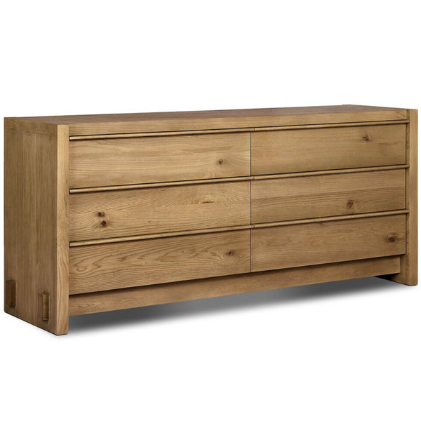home fashion Aramis 6 Drawer Dresser Sandy Oak by Four Hands