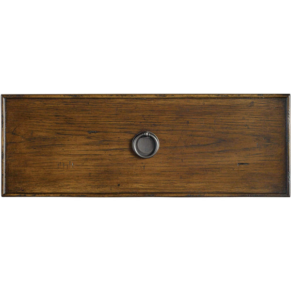 Home Fashion Archivist Three-Drawer Nightstand Dark Wood