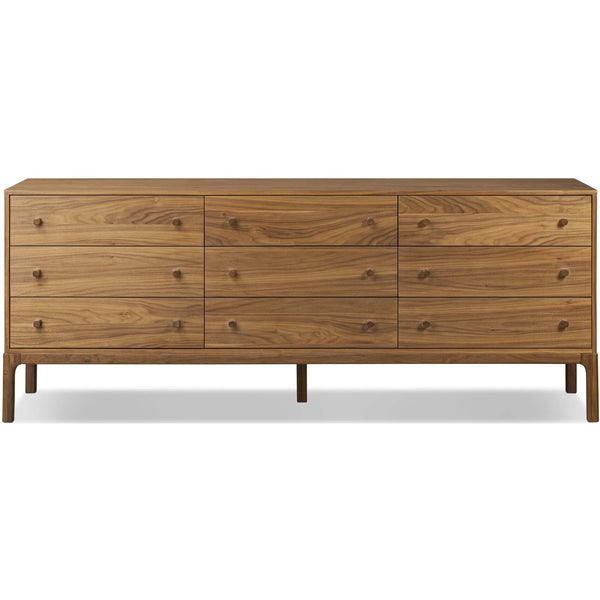 Home Fashion Arturo 9 Drawer Dresser Natural Walnut By Four Hands