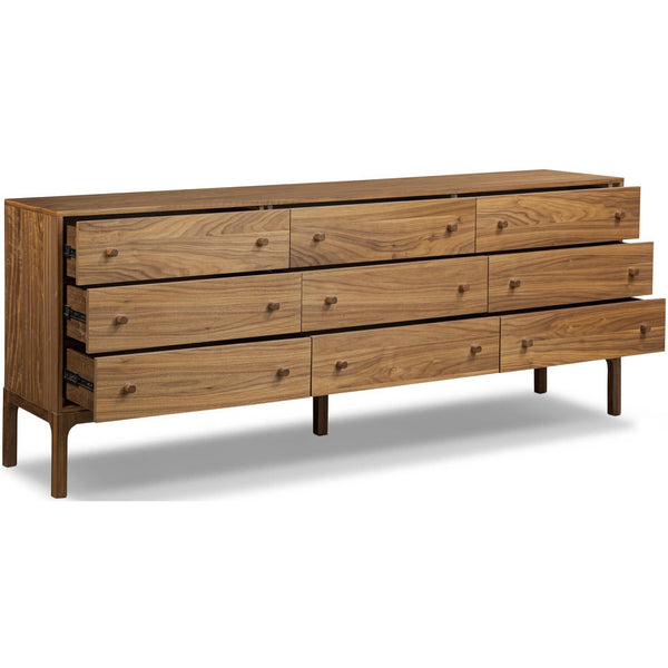 Home Fashion Arturo 9 Drawer Dresser Natural Walnut By Four Hands