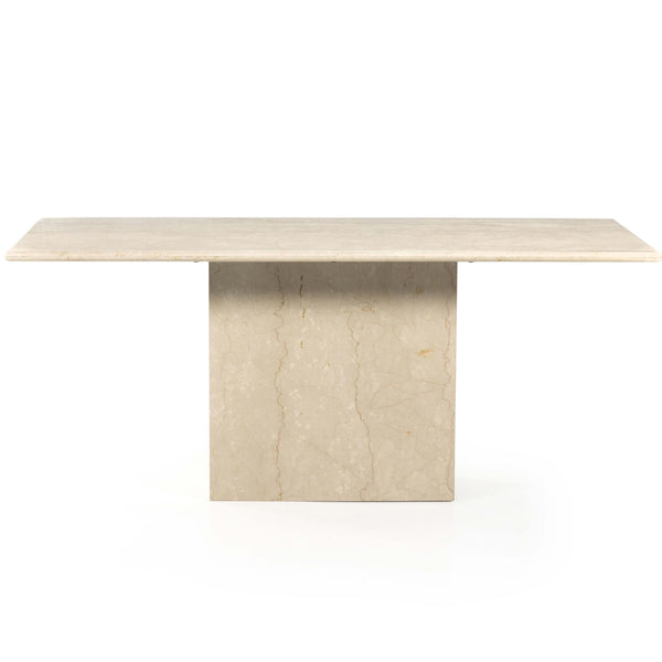Home Fashion Arum Dining Table Cream Marble By Four Hands