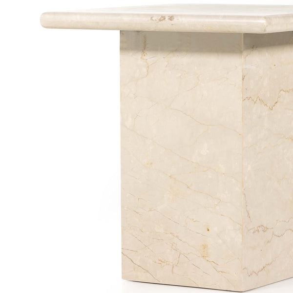 Home Fashion Arum End Table Cream Marble By Four Hands