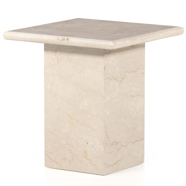 home fashion Arum End Table Cream Marble by Four Hands