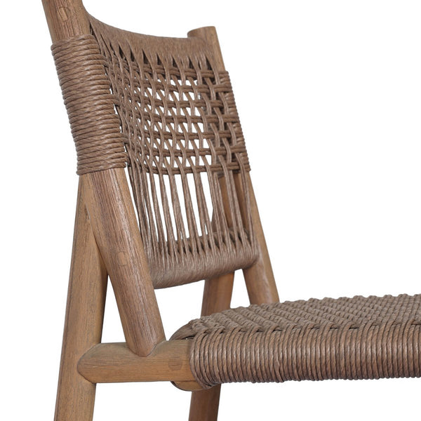 Home Fashion Ashe Outdoor Dining Chair Tanned Weave Set Of 2 By Four Hands