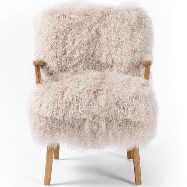 Home Fashion Ashland Arm Chair Taupe/Drifted Oak By Four Hands