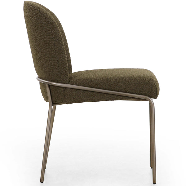 Home Fashion Astrud Dining Chair Boucle Olive Set Of 2 By Four Hands