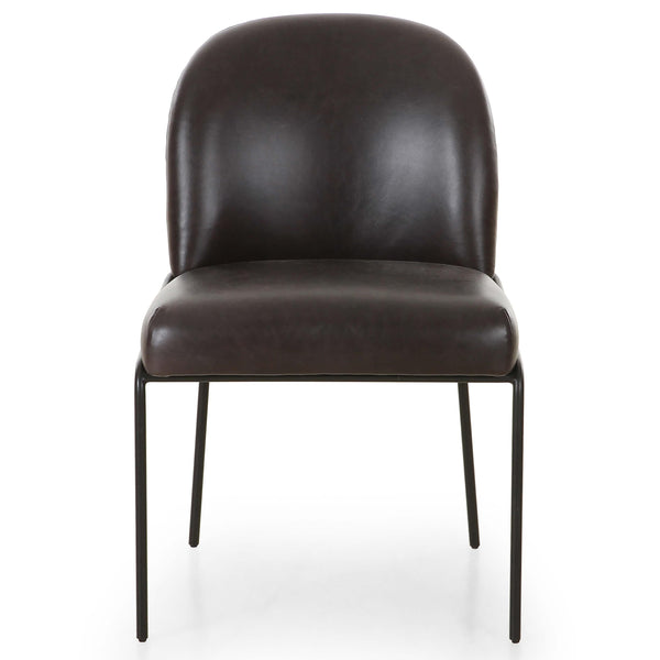 Home Fashion Astrud Leather Dining Chair Sonoma Black Set Of 2 By Four Hands