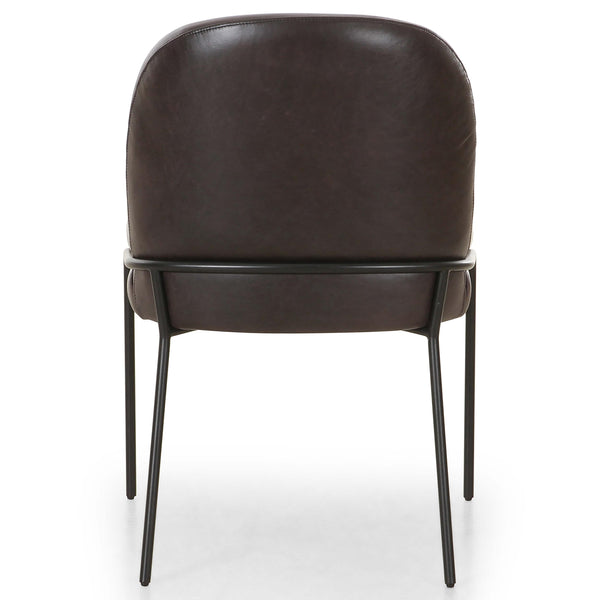 Home Fashion Astrud Leather Dining Chair Sonoma Black Set Of 2 By Four Hands