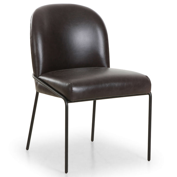 home fashion Astrud Leather Dining Chair Sonoma Black Set of 2 by Four Hands