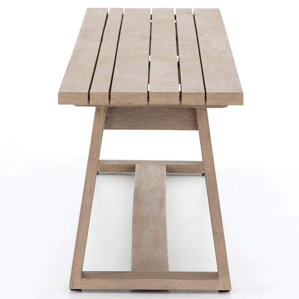 Home Fashion Atherton Outdoor Dining Bench Washed Brown By Four Hands