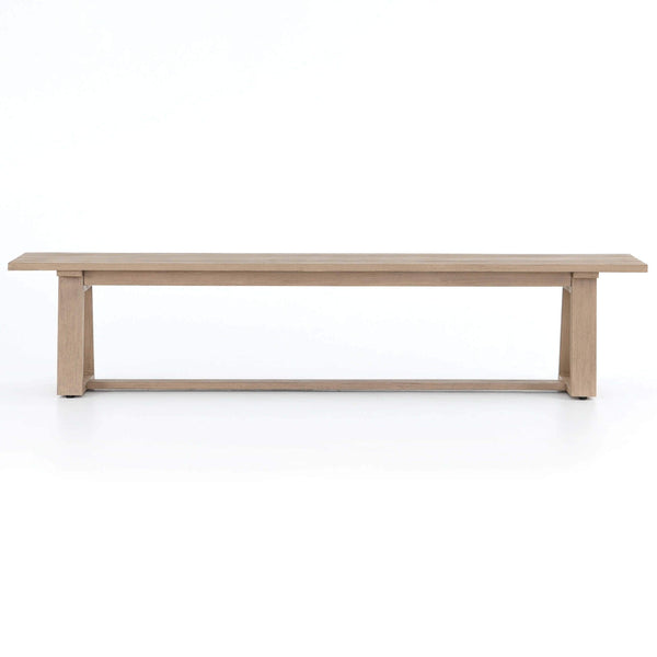 Home Fashion Atherton Outdoor Dining Bench Washed Brown By Four Hands