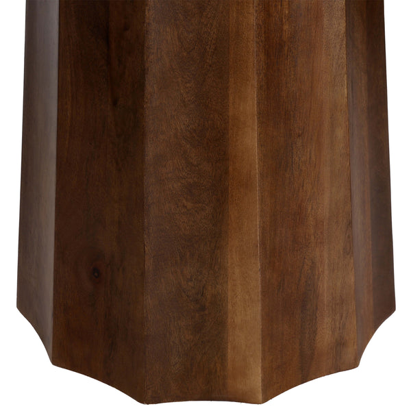 Home Fashion Atwell Round Dining Table Medium Brown