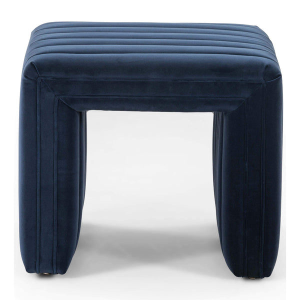 Home Fashion Augustine 21" Ottoman Sapphite Navy By Four Hands