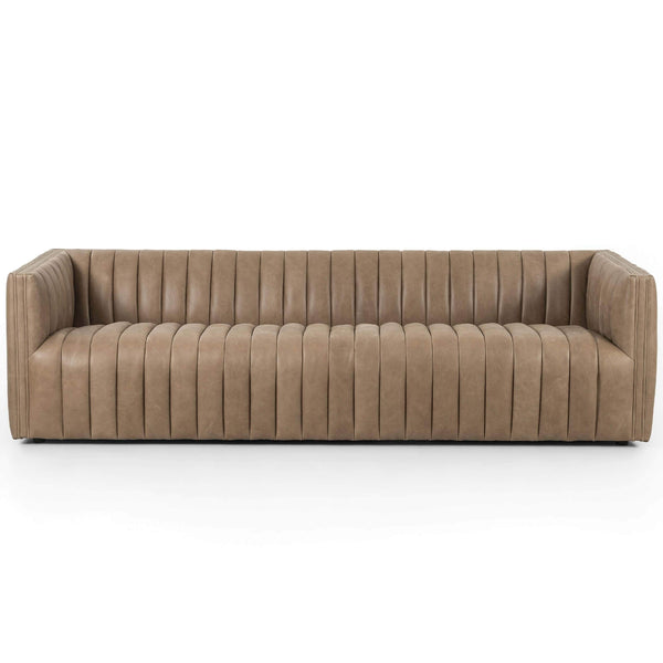 home fashion Augustine 97" Leather Sofa Palermo Drift by Four Hands