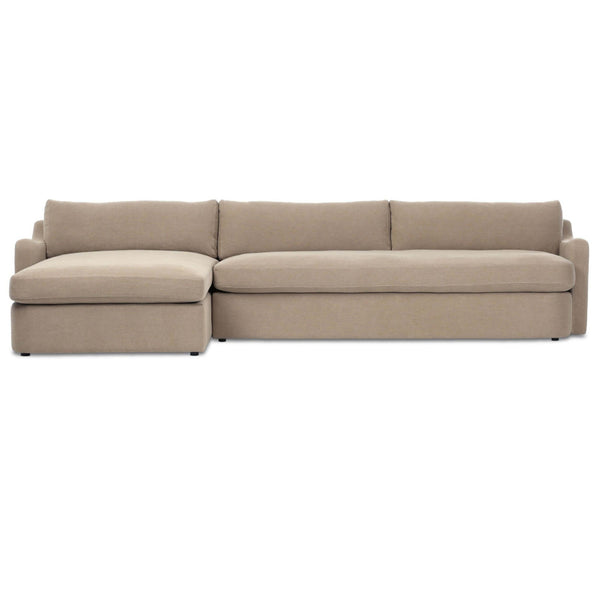 Home Fashion Aurelia 2-Piece Sectional Broadway Canvas By Amber Lewis X Four Hands