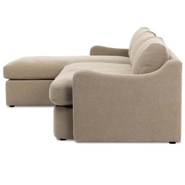 Home Fashion Aurelia 2-Piece Sectional Broadway Canvas By Amber Lewis X Four Hands