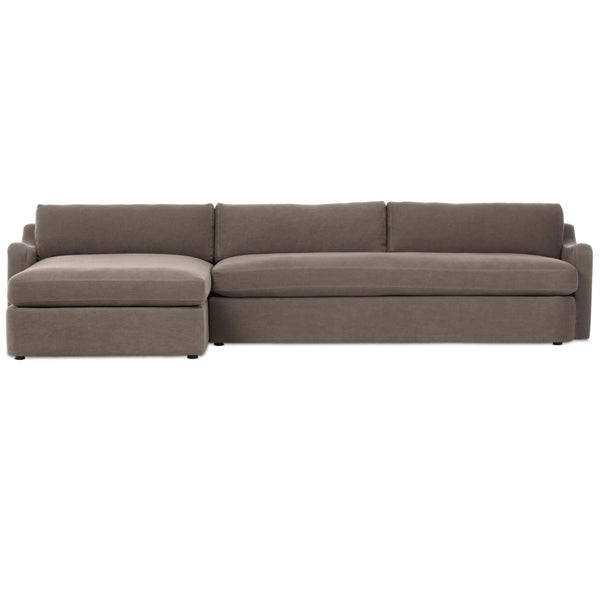 Home Fashion Aurelia 2-Piece Sectional Broadway Coffee By Amber Lewis X Four Hands