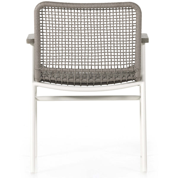 Home Fashion Avera Outdoor Dining Chair White Aluminum By Four Hands