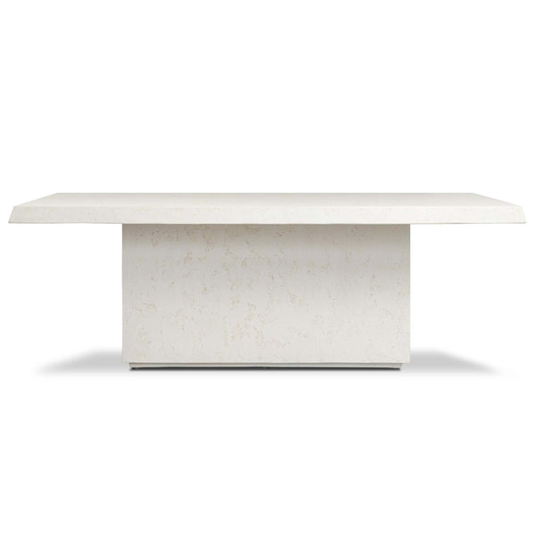 Home Fashion Avila Outdoor Rectangular Dining Table Aged White By Amber Lewis X Four Hands