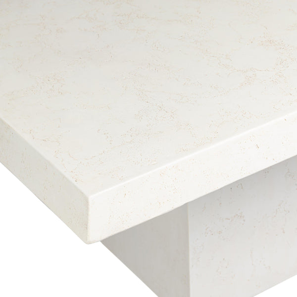 Home Fashion Avila Outdoor Rectangular Dining Table Aged White By Amber Lewis X Four Hands