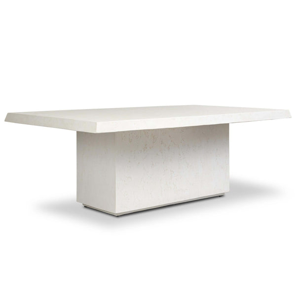 home fashion Avila Outdoor Rectangular Dining Table Aged White by Amber Lewis x Four Hands