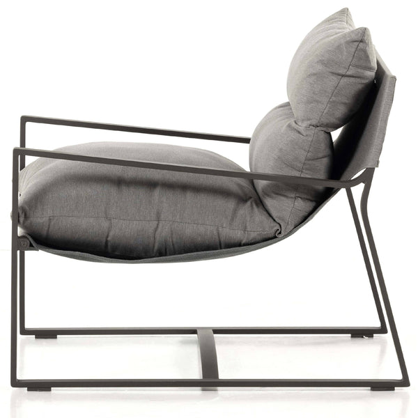 Home Fashion Avon Outdoor Sling Chair Charcoal By Four Hands