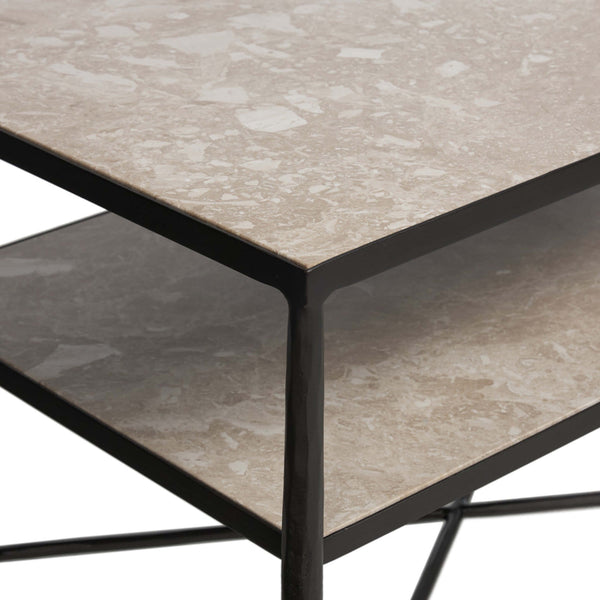 Home Fashion Babylon Nightstand Lunar Marble By Four Hands