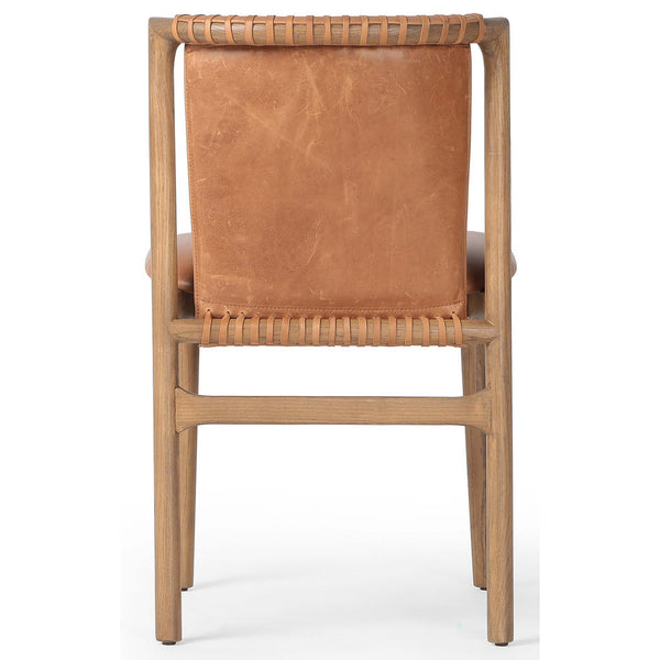 Home Fashion Baden Leather Dining Chair Haven Tobacco Set Of 2 By Four Hands