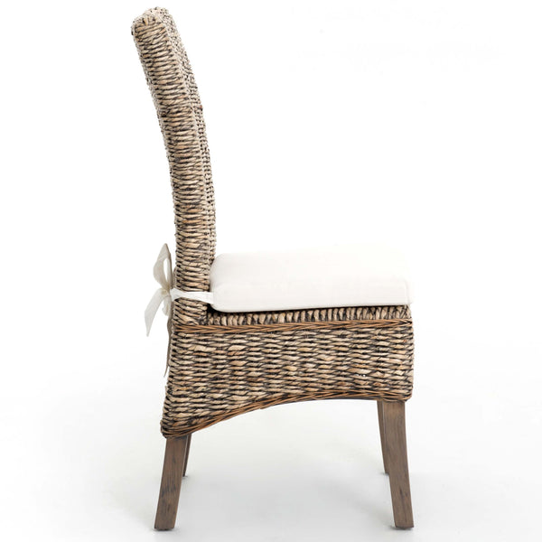 Home Fashion Banana Leaf Chair Grey Wash Set Of 2 By Four Hands