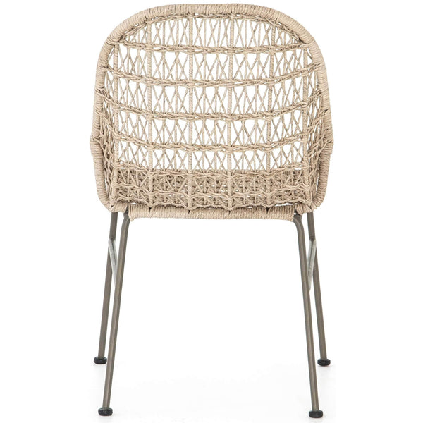 Home Fashion Bandera Outdoor Woven Dining Chair Vintage White Set Of 2 By Four Hands