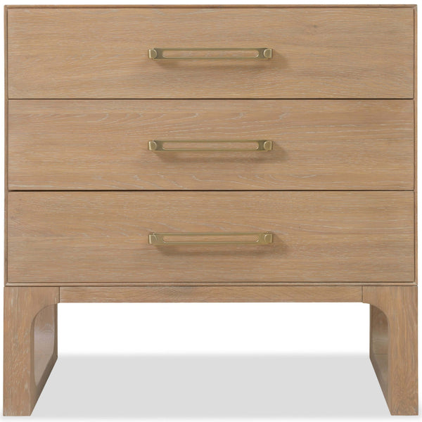 Home Fashion Banyon Bay 3 Drawer Nightstand Desert Oak