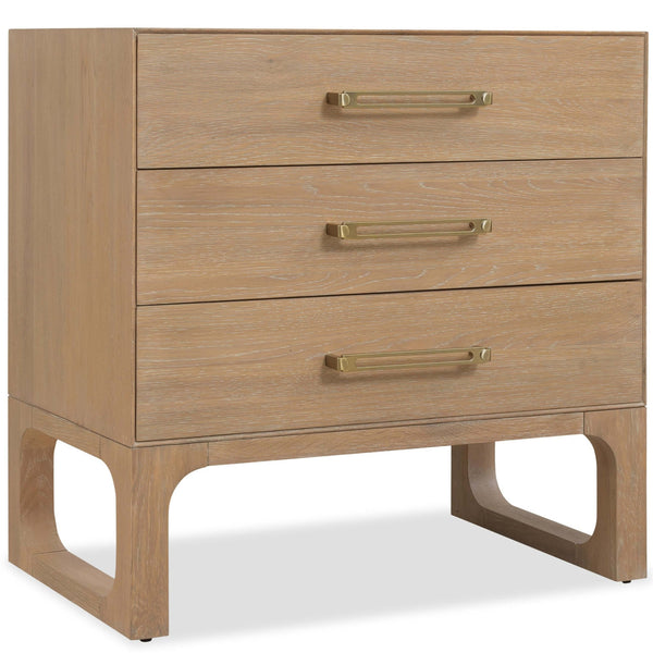 home fashion Banyon Bay 3 Drawer Nightstand Desert Oak