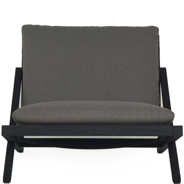 Home Fashion Bari Lounge Chair Charcoal Gracebay Grey