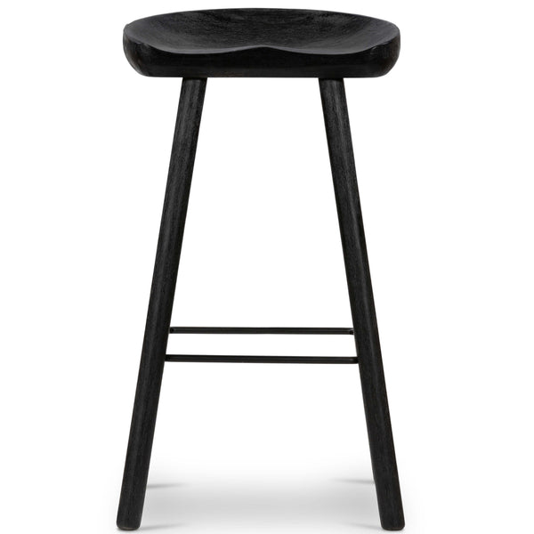 Home Fashion Barrett Counter Stool Matte Black By Four Hands