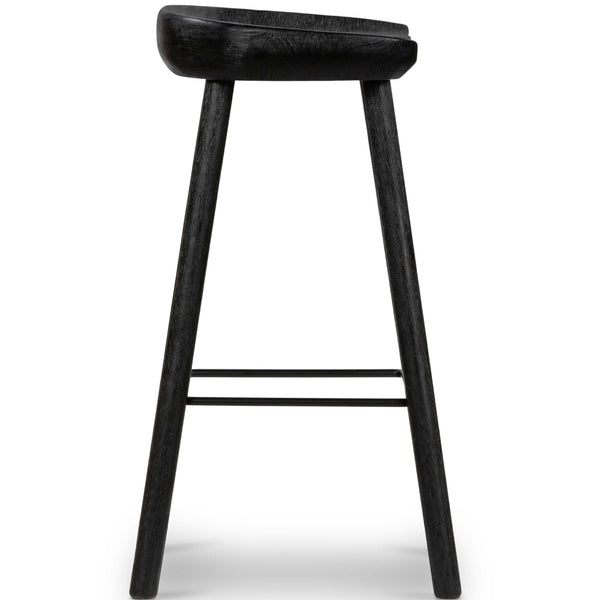 Home Fashion Barrett Counter Stool Matte Black By Four Hands