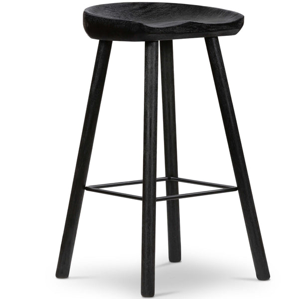 home fashion Barrett Counter Stool Matte Black by Four Hands