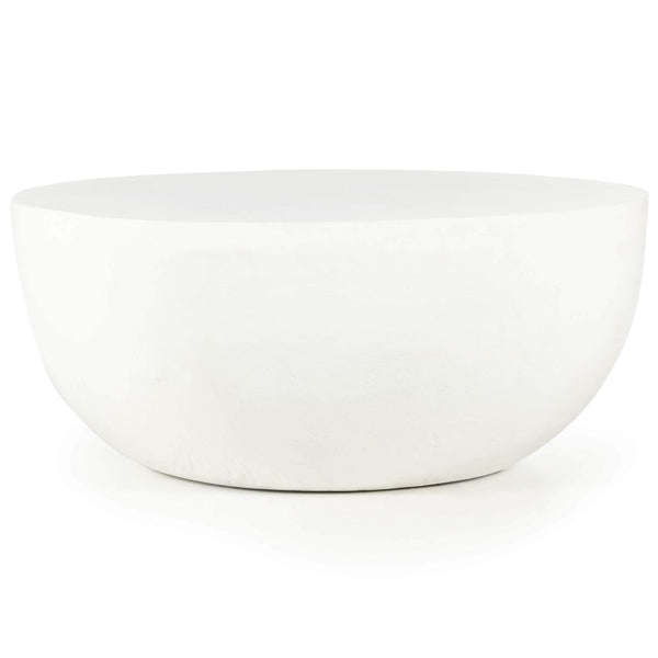 home fashion Basil Outdoor Coffee Table Matte White by Four Hands