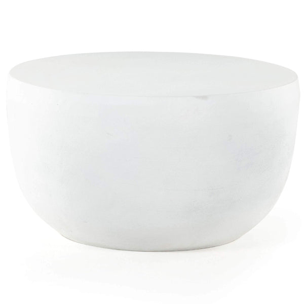 Home Fashion Basil Outdoor End Table Matte White By Four Hands