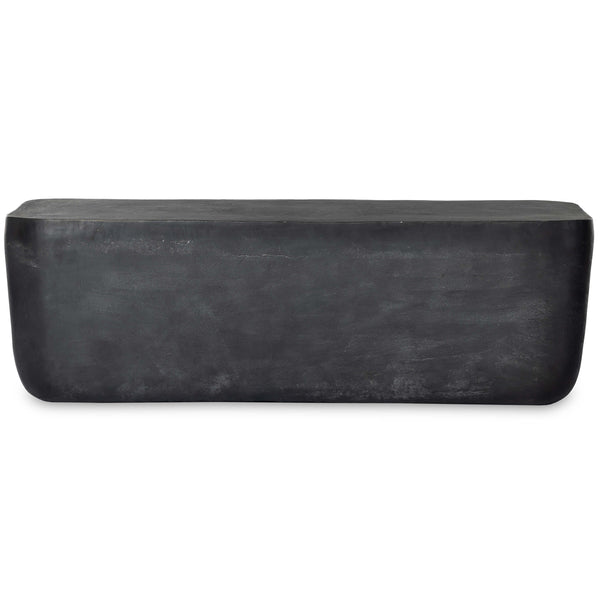 Home Fashion Basil Outdoor Rectangular Coffee Table Aged Grey By Four Hands