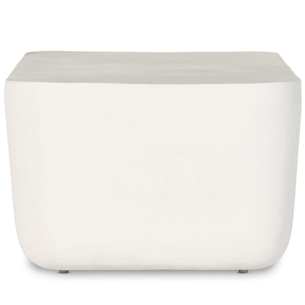 Home Fashion Basil Outdoor Rectangular Coffee Table Matte White By Four Hands