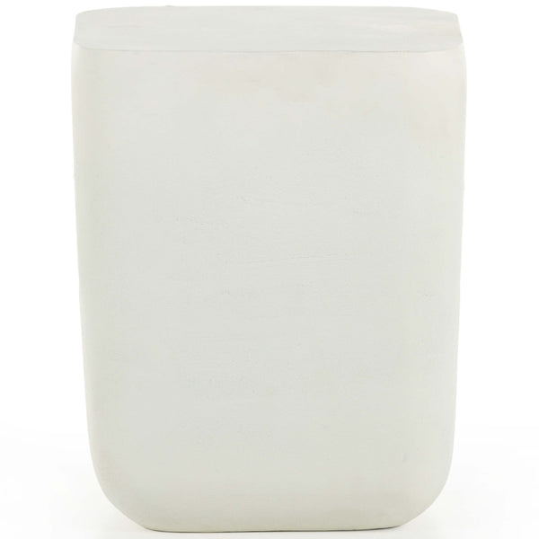 Home Fashion Basil Outdoor Square Drink Table Matte White By Four Hands