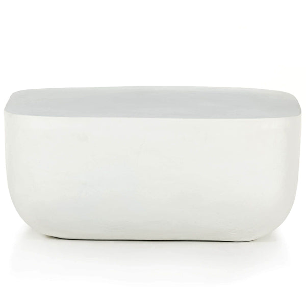 Home Fashion Basil Square Outdoor Coffee Table Matte White By Four Hands