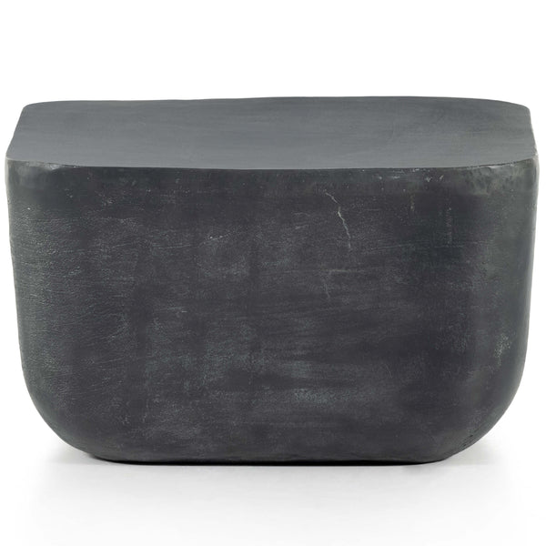 Home Fashion Basil Square Outdoor End Table Aged Grey By Four Hands