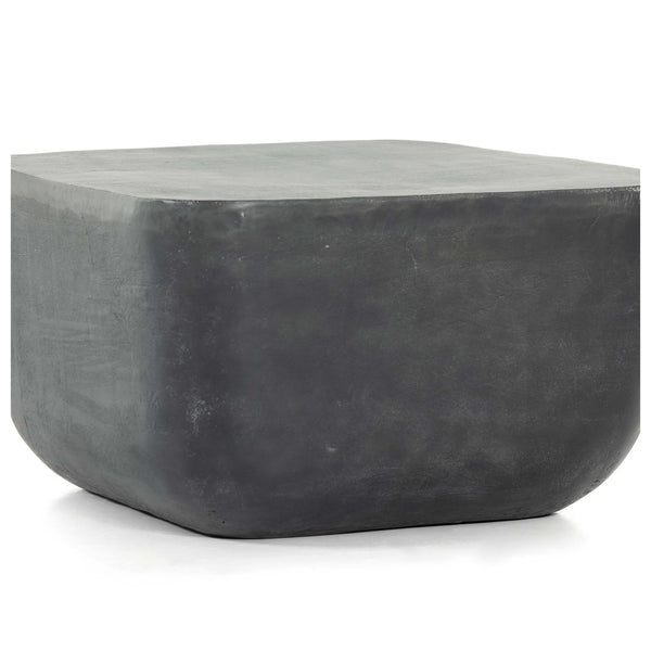 Home Fashion Basil Square Outdoor End Table Aged Grey By Four Hands