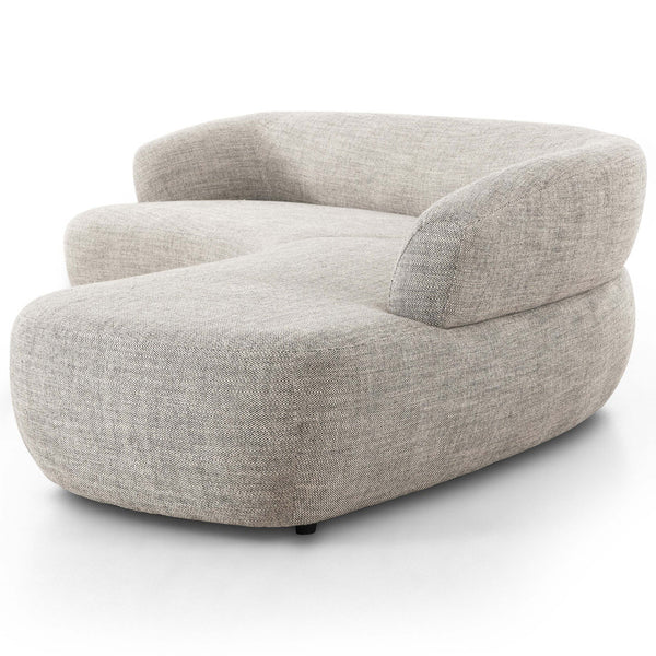 Home Fashion Belen 2 Piece Chaise Sectional Thames Coal By Four Hands