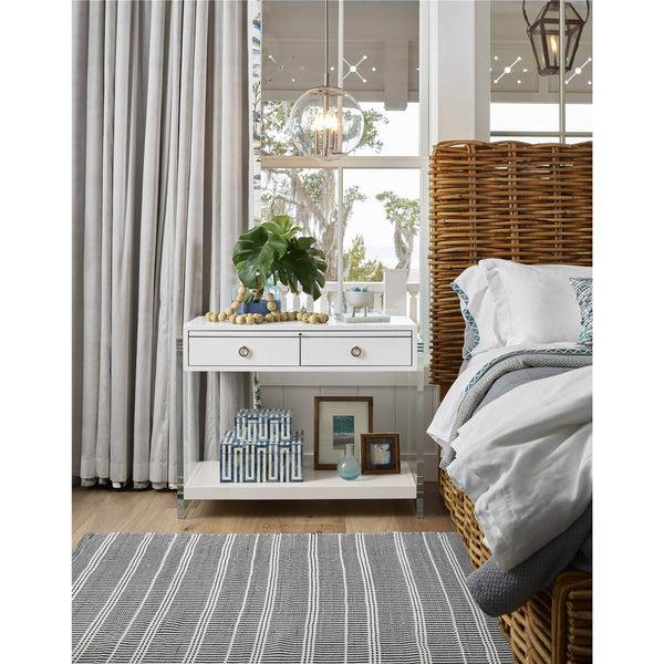 Home Fashion Belize 2 Drawer Nightstand Sand Dollar