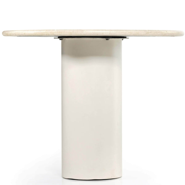 Home Fashion Belle Round Dining Table Cream Marble By Four Hands