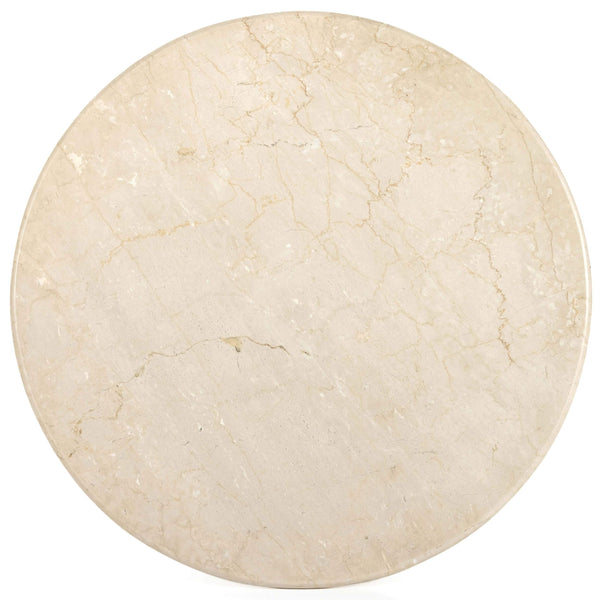 Home Fashion Belle Round Dining Table Cream Marble By Four Hands