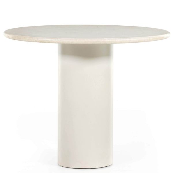 home fashion Belle Round Dining Table Cream Marble by Four Hands